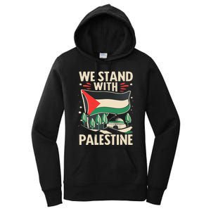 We Stand With Palestine For Their Freedom Free Palestine Women's Pullover Hoodie