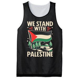 We Stand With Palestine For Their Freedom Free Palestine Mesh Reversible Basketball Jersey Tank