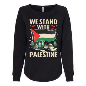 We Stand With Palestine For Their Freedom Free Palestine Womens California Wash Sweatshirt