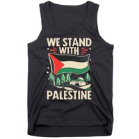 We Stand With Palestine For Their Freedom Free Palestine Tank Top