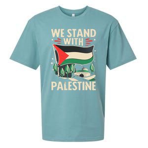 We Stand With Palestine For Their Freedom Free Palestine Sueded Cloud Jersey T-Shirt