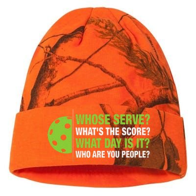 Whose Serve WhatS The Score What Day Is It Pickleball Lover Kati Licensed 12" Camo Beanie