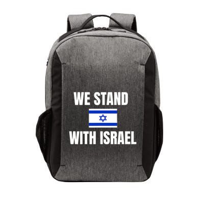 We Stand With Israel Show Your Support For Israel Vector Backpack
