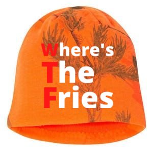 Wtf Slogan Wheres The Fries Funny French Fries Cute Gift Kati - Camo Knit Beanie