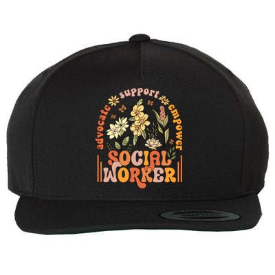 Wildflower Social Worker Wool Snapback Cap