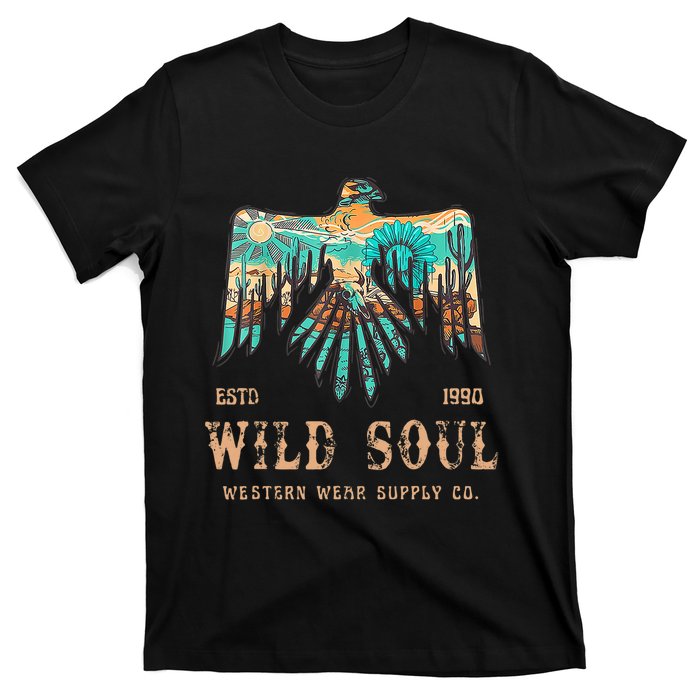 Wild Soul Western Wear Southwest Thunderbird Desert Vibes T-Shirt