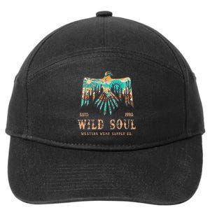 Wild Soul Western Wear Southwest Thunderbird Desert Vibes 7-Panel Snapback Hat