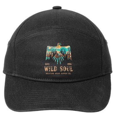 Wild Soul Western Wear Southwest Thunderbird Desert Vibes 7-Panel Snapback Hat