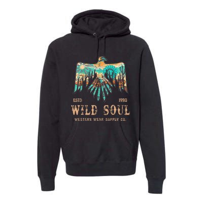 Wild Soul Western Wear Southwest Thunderbird Desert Vibes Premium Hoodie