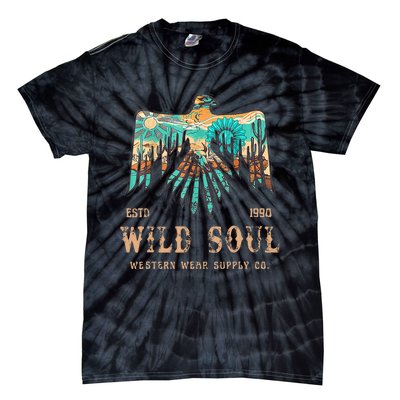 Wild Soul Western Wear Southwest Thunderbird Desert Vibes Tie-Dye T-Shirt