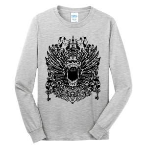 Winged Skull Tall Long Sleeve T-Shirt