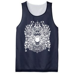 Winged Skull Mesh Reversible Basketball Jersey Tank