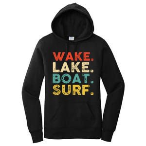 Wake Surfing Wake Surf Wake Surfing Rope Wake Surfboards Women's Pullover Hoodie