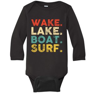 Wake Surfing Wake Surf Wake Surfing Rope Wake Surfboards Baby Long Sleeve Bodysuit