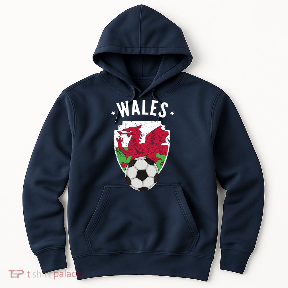 Wales Soccer Wales Flag Football Welsh Pride Roots Hoodie