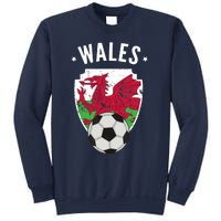 Wales Soccer Wales Flag Football Welsh Pride Roots Sweatshirt