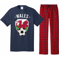 Wales Soccer Wales Flag Football Welsh Pride Roots Pajama Set