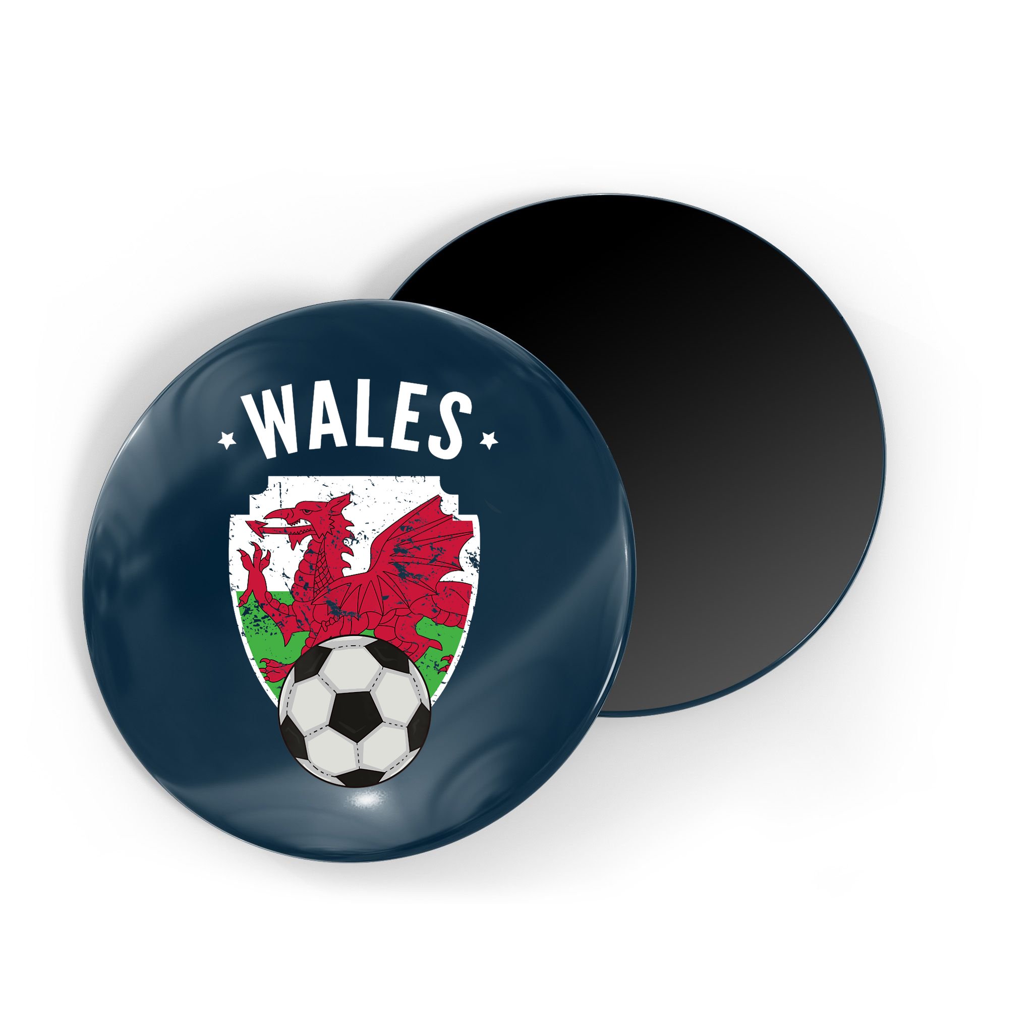 Wales Soccer Wales Flag Football Welsh Pride Roots Magnet