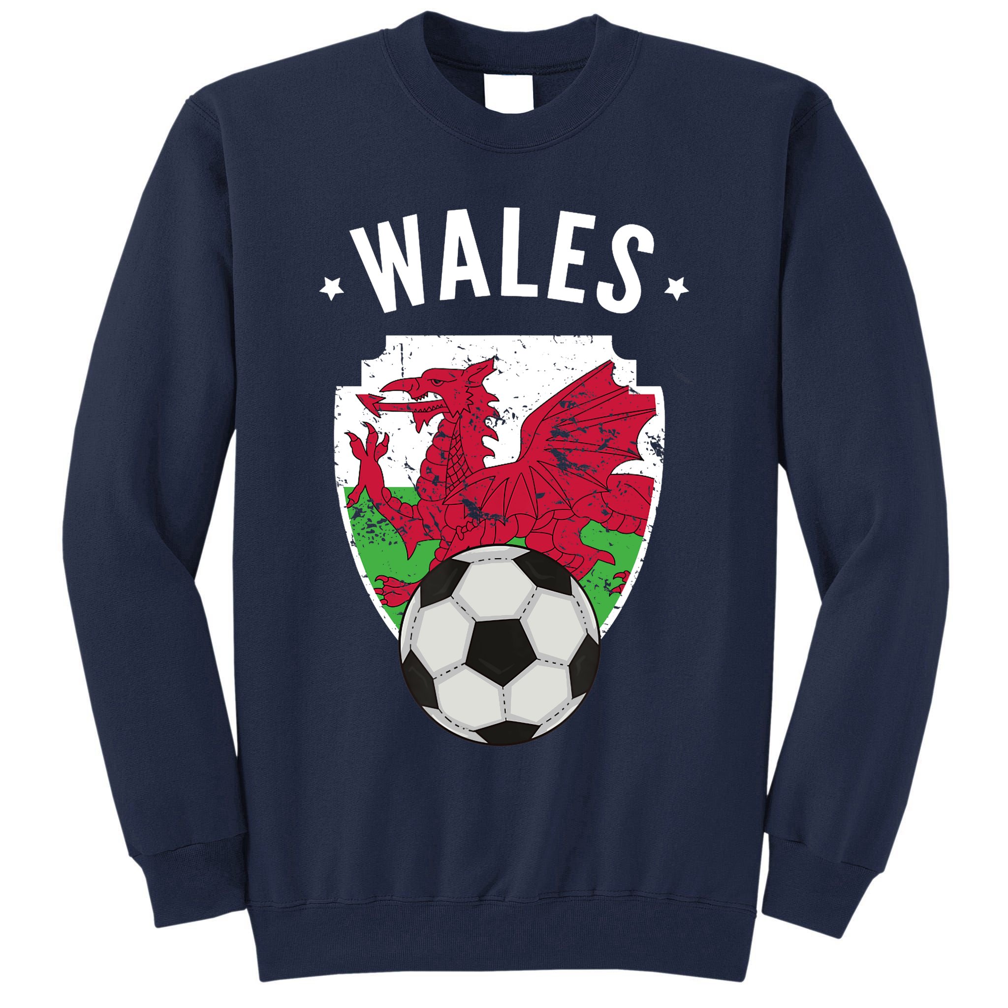Wales Soccer Wales Flag Football Welsh Pride Roots Tall Sweatshirt