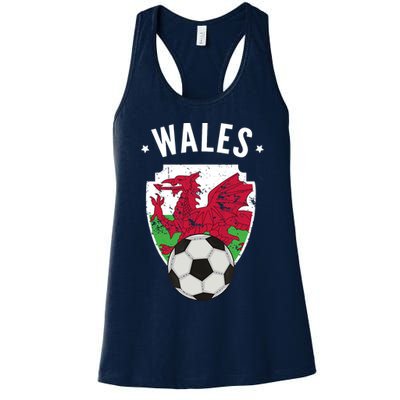Wales Soccer Wales Flag Football Welsh Pride Roots Womens Tank Top