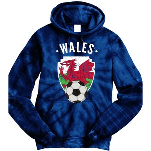 Wales Soccer Wales Flag Football Welsh Pride Roots Tie Dye Hoodie