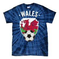 Wales Soccer Wales Flag Football Welsh Pride Roots Tie-Dye T-Shirt