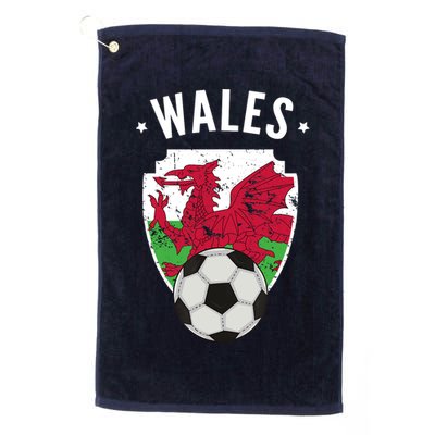 Wales Soccer Wales Flag Football Welsh Pride Roots Golf Towel