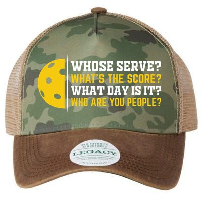 Whose Serve What's The Score Pickleball Legacy Tie Dye Trucker Hat