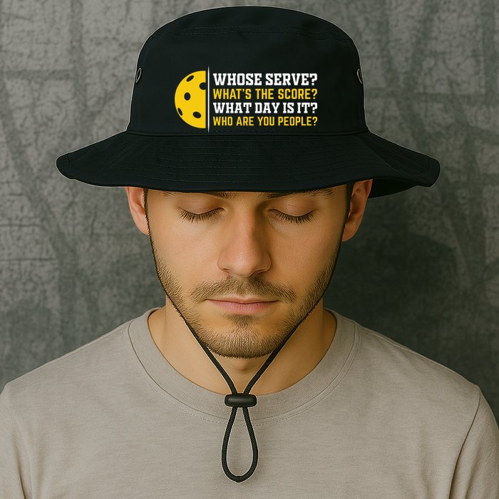 Whose Serve What's The Score Pickleball Bucket Hat