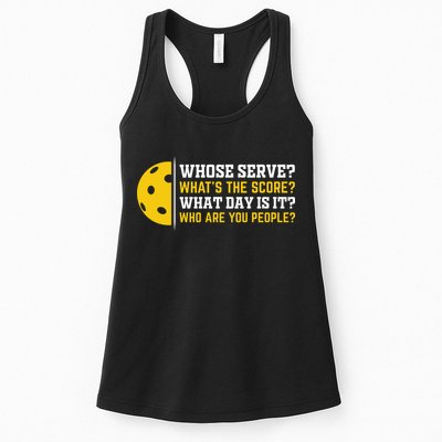 Whose Serve What's The Score Pickleball Womens Tank Top