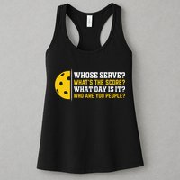 Whose Serve What's The Score Pickleball Womens Tank Top