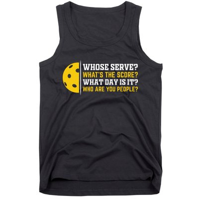 Whose Serve What's The Score Pickleball Tank Top