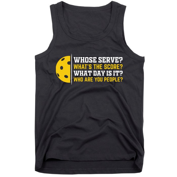 Whose Serve What's The Score Pickleball Tank Top