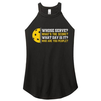 Whose Serve What's The Score Pickleball Women's Perfect Tri Rocker Tank