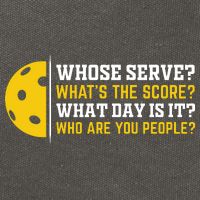 Whose Serve What's The Score Pickleball Cotton Canvas Backpack