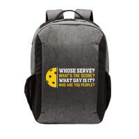 Whose Serve What's The Score Pickleball Vector Backpack