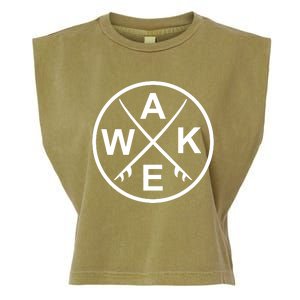 Wake Surf Wakesurfing Wakesurfer Surfboard Gift Garment-Dyed Women's Muscle Tee