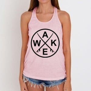 Wake Surf Wakesurfing Wakesurfer Surfboard Gift Women's Knotted Racerback Tank