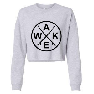 Wake Surf Wakesurfing Wakesurfer Surfboard Gift Cropped Pullover Crew