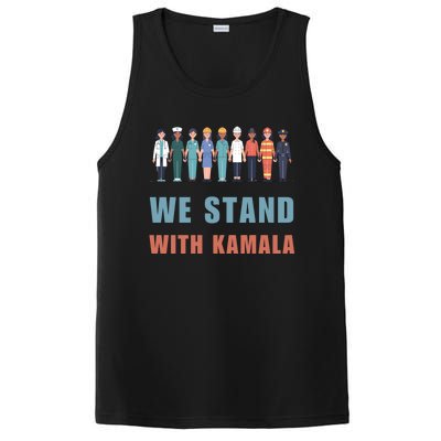 We Stand With Kamala Ladies Madam President Cool Gift PosiCharge Competitor Tank