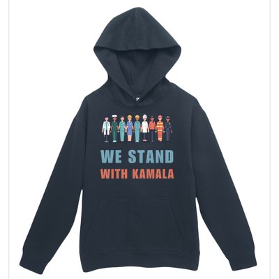 We Stand With Kamala Ladies Madam President Cool Gift Urban Pullover Hoodie