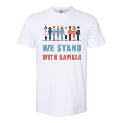 We Stand With Kamala Ladies Madam President Cool Gift Softstyle CVC T-Shirt