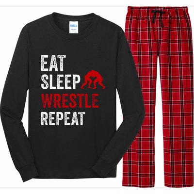 Wrestling Sport Wrestling Lover Long Sleeve Pajama Set