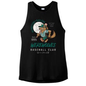 Winston Salem Werewolves Retro Minor League Baseball Team Ladies PosiCharge Tri-Blend Wicking Tank