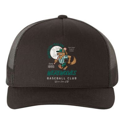 Winston Salem Werewolves Retro Minor League Baseball Team Yupoong Adult 5-Panel Trucker Hat