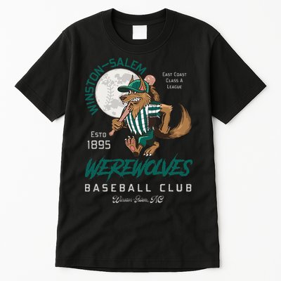 Winston Salem Werewolves Retro Minor League Baseball Team Tall T-Shirt
