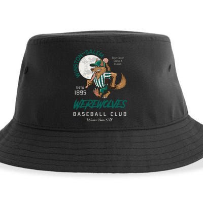 Winston Salem Werewolves Retro Minor League Baseball Team Sustainable Bucket Hat