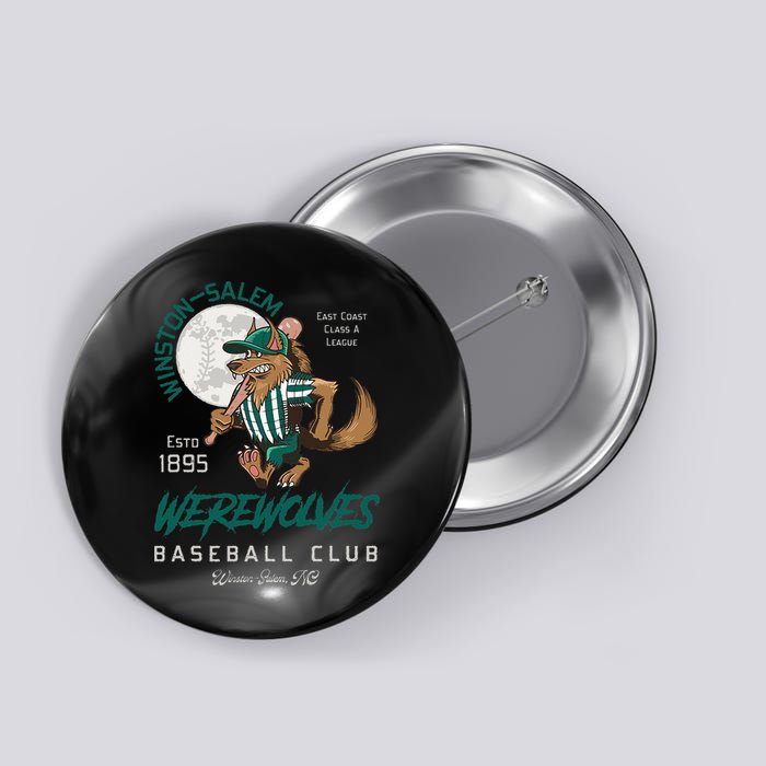 Winston Salem Werewolves Retro Minor League Baseball Team Button