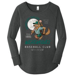 Winston Salem Werewolves Retro Minor League Baseball Team Women's Perfect Tri Tunic Long Sleeve Shirt