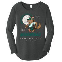 Winston Salem Werewolves Retro Minor League Baseball Team Women's Perfect Tri Tunic Long Sleeve Shirt